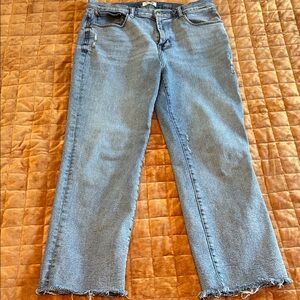 Kensie Vintage Wash Slim Straight Jeans